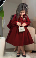 robe fille rouge